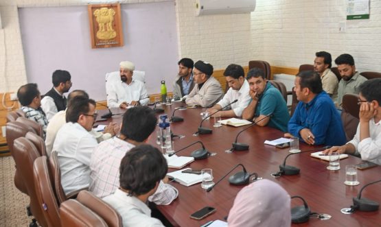 CEC Dr. Mohd Jaffer Akhoon Chairs Review Meeting on Flash Flood Situation.