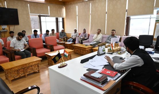 DC Kargil Reviews Progress of Jal Jeevan Mission and Swachh Bharat Mission in District Kargil.