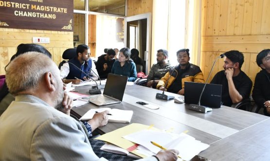 DC Changthang Reviews Progress of Development Works under Aspirational Blocks Programme.