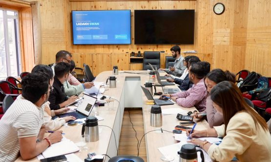 IT Department, UT Ladakh presents progress of SWAN Project before Joint Secretary, MeitY.