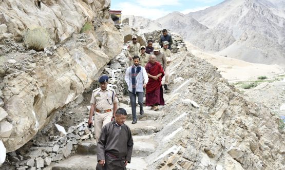 DC Changthang, SSP Changthang Visits Nyoma Monastery; Interact with Villagers.