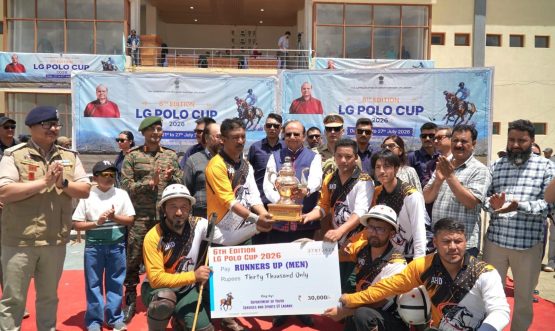 L-G VK Saxena attends closing ceremony of 6th LG Horse Polo Cup at Drass.