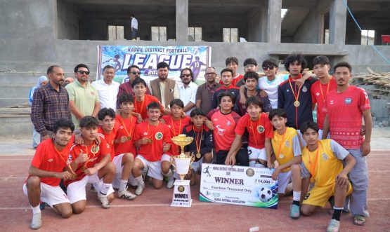 Executive Councillor Altaf Hussain Attends Grand Finale of Kargil District Football League 2026, Announces Financial Support for Sports Development.