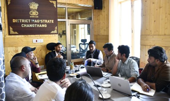 Deputy Commissioner, Changthang, Shri Nitish Rajora, IAS, today chaired a review meeting of the Public Health Engineering (PHE) Department