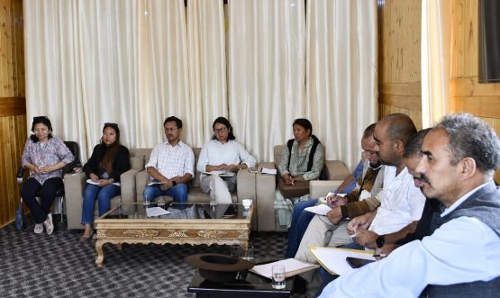 Deputy Commissioner Changthang, Shri Nitish Rajora, IAS, today chaired a review meeting in his office chamber for the upcoming Nomadic Festival at Korzok village.