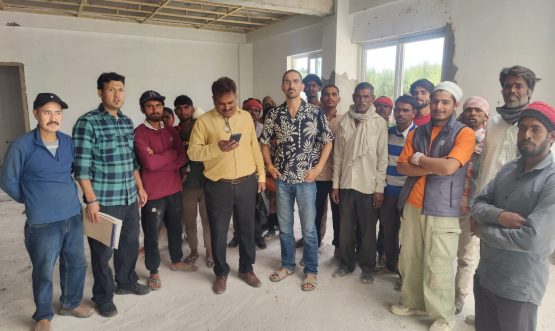 Assistant Labour Commissioner Inspects Construction Site at Skara Over Non-Payment of Wages.