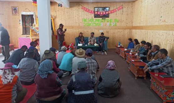 Public Interaction-cum-Awareness Programme Held at Vibrant Village Demjok.