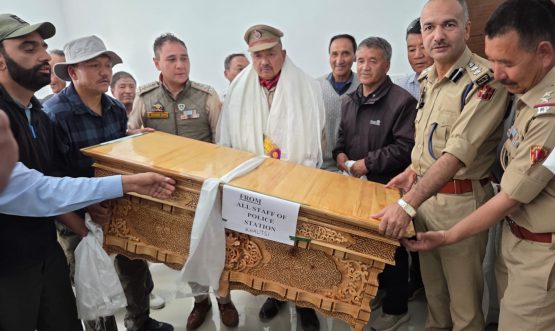 Khaltse, July 31, 2026: Distinguished 41-Year Career Concludes: Sub-Inspector Skarma Angchuk Retires from District Police