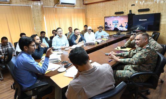DC Kargil Chairs Meeting to Review Pending Army Land Issues with DEO Leh.
