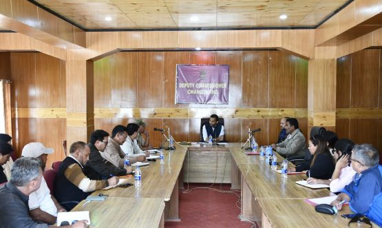 Department of Information and Public Relations, Nyoma, UT Ladakh DC Changthang Chairs Review Meeting on Independence Day Celebrations.