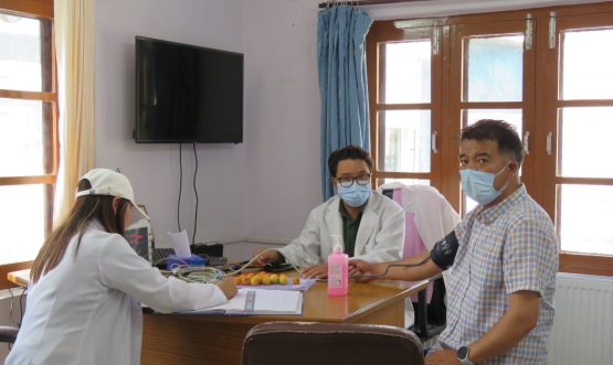 Department of Information and Public Relations, Khaltse, Ladakh BMO Khaltse Conducts TB and NCD Screening Camp at CHC Khaltse.