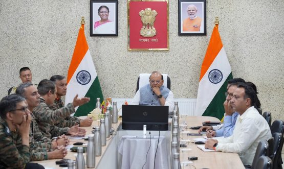 L-G VK Saxena reviews preparedness to mitigate landslides and rockfalls in Ladakh.