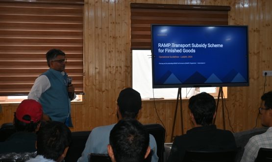 Awareness Camp on Transport Subsidy under RAMP Organised for MSMEs in Kargil.