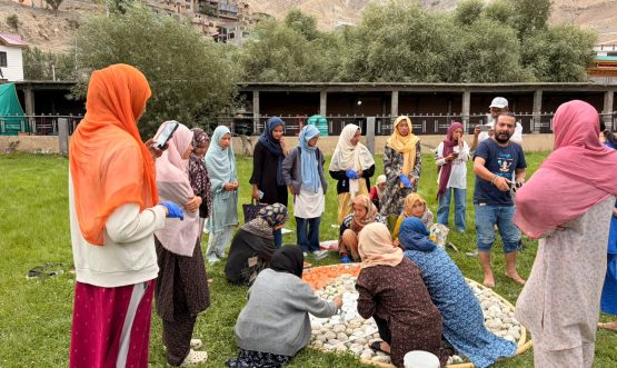 Tourism Department Kargil Organises Tiranga Rangoli Making Session under Har Ghar Tiranga Campaign 2026.