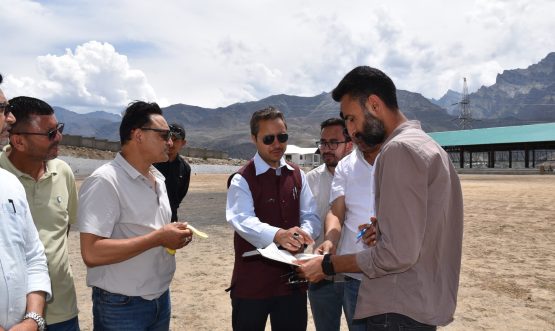 DC Drass Reviews Sports Infrastructure Works, Inspects Newly Constructed Court Complex, Samagra Hostel and AstroTurf facility.
