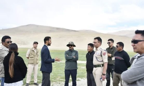 Deputy Commissioner Changthang Reviews Preparations for Nomadic Festival, Korzok.