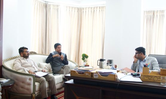 Administrative Secretary PD&MD reviews Plan for Development of Wayside Amenities Across Ladakh.