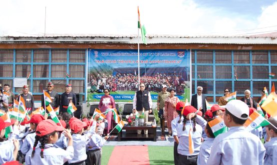 Har Ghar Tiranga Campaign held at Government Model School, Ibex Colony.