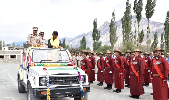 Full Dress Rehearsal for 80th Independence Day Held at DC Office, Diskit, Nubra District. Nubra, August 13, 2026