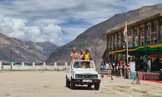 Full Dress Rehearsal Held at Zanskar Ahead of 80th Independence Day Celebrations.