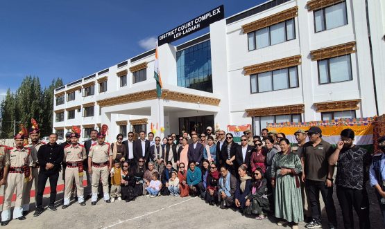 The District Legal Services Authority, Leh, celebrated the 80th Independence Day with great enthusiasm and patriotism.