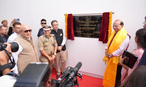 L-G VK Saxena inaugurates Multi-Purpose Hall and Indoor Shooting Range at District Police Lines, Choglamsar.