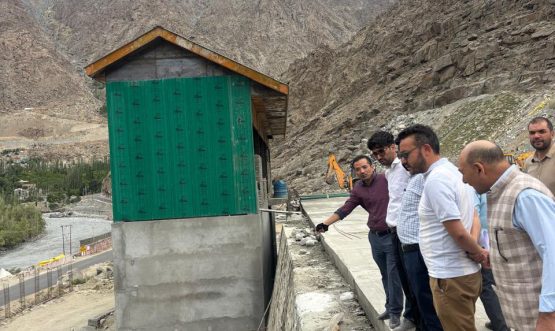 DC Kargil Reviews Development of New Truck Terminal and Slaughter House at Kharul.