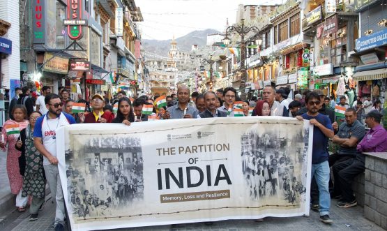 LAAC&L Leh Observes Partition Horrors Remembrance Day with Candle March, Photo Exhibition and Theatrical Performance.