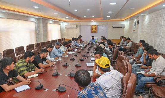 CEC Dr Mohd Jaffer Akhoon Reviews Flash Flood Restoration, Irrigation and Drinking Water Supply in Kargil.