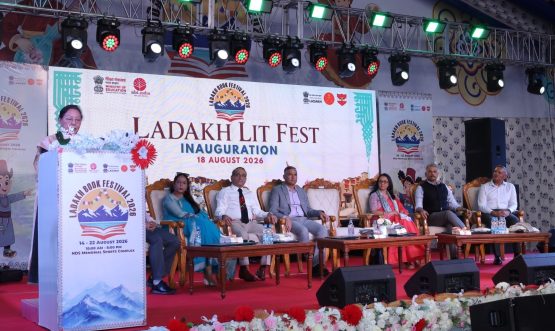 “The Battlefield Teaches Us Lessons of Leadership, Resilience and Service”: Lt Gen Satish Dua (Retd) at Ladakh Book Festival 2026.