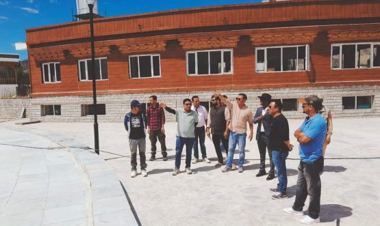Administrative Secretary HUDD Inspects Developmental Works and Sewage Treatment Plant in Leh.