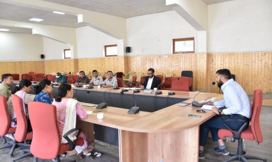 SDM Nubra Chairs Meeting with Departmental Heads.