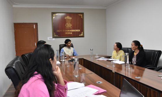 DC Nubra Convenes Meeting to Review Department of School Education in Nubra District.