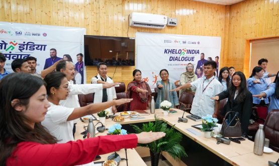 Ladakh Youth Join Nationwide Yuva Samvaad-Khelo India Dialogue, Engage on Sports and Nation Building.