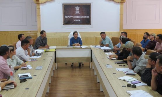DC Sham Chairs Review Meeting with Officers/Officials of Rural Development Department.