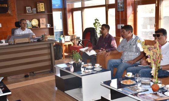 DC Drass Reviews BRO Road and Swadesh Darshan Projects in Holiyal and Mushko.