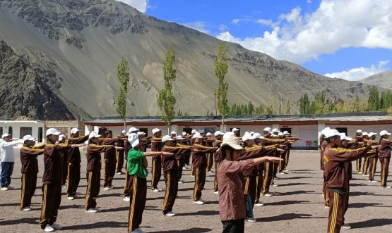 NMBA Pledge Ceremony Held at GHSS Khaltse.