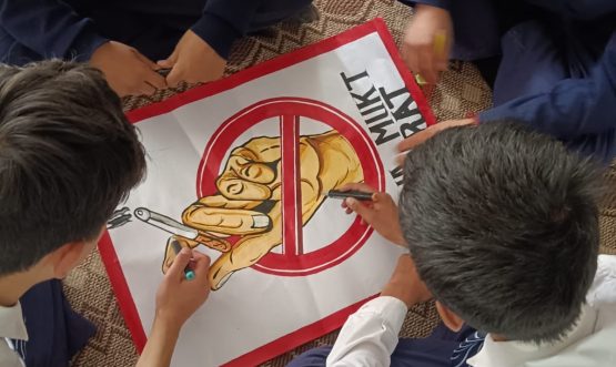 Painting/Drawing Competition and NMBA Pledge Held at GHSS Saspol.