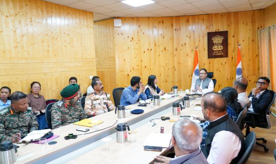 Chief Secretary reviews progress of Vibrant Village Programme projects in Ladakh.
