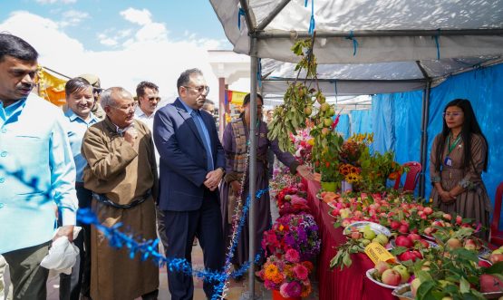 Horticulture Department organises Kisan Mela-cum-Food and Flower Exhibition in Leh.
