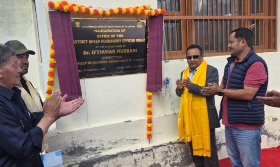 Director Sheep Husbandry Department UT Ladakh inaugurates newly established DSHO Office at Drass.