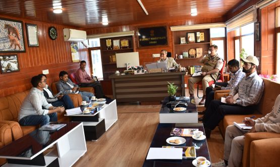 DC Drass Reviews Arrangements for National Sports Day (2026) and Youth Engagement Month event in Drass.