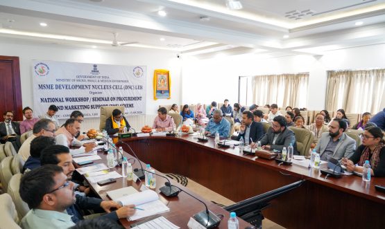 National Workshop on MSME schemes, public procurement and export promotion held in Leh.