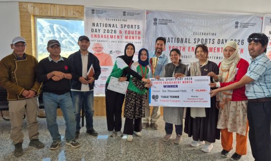 Inter-District Table Tennis Tournament Concludes Successfully in Zanskar under Ladakh Sports Festival 2026.