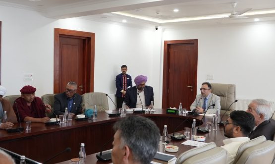 Chief Secretary chairs Consultative meeting on Nautor Land Rules in Leh.