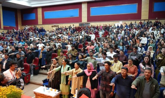 L-G VK Saxena hands over appointment letters to 396 new recruits at Rozgar Mela.