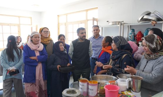 Demonstration and Training Programme for Anganwadi Helpers Organised at SIHM Leh.