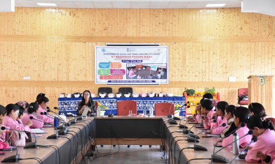 ICDS Project Nubra Organises Two-Day Training Programme for Anganwadi Workers-cum-Poshan Maah Celebration at Diskit.