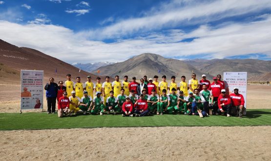 Inter-District Cricket Tournament Held at Nyoma Under National Sports Day 2026 and Youth Engagement Month