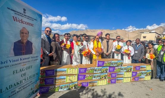 L-G VK Saxena flags off first consignment of Ladakh-grown Lilium for national flower markets.